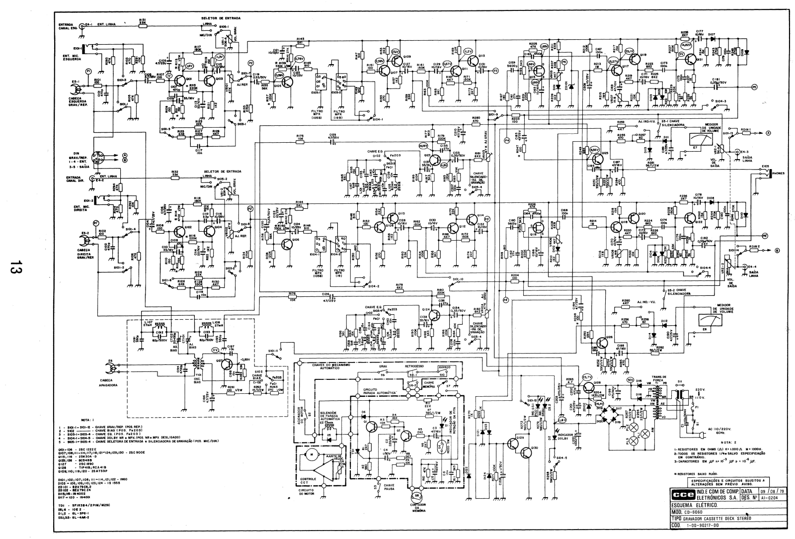 CCE CD-6060 Schematic