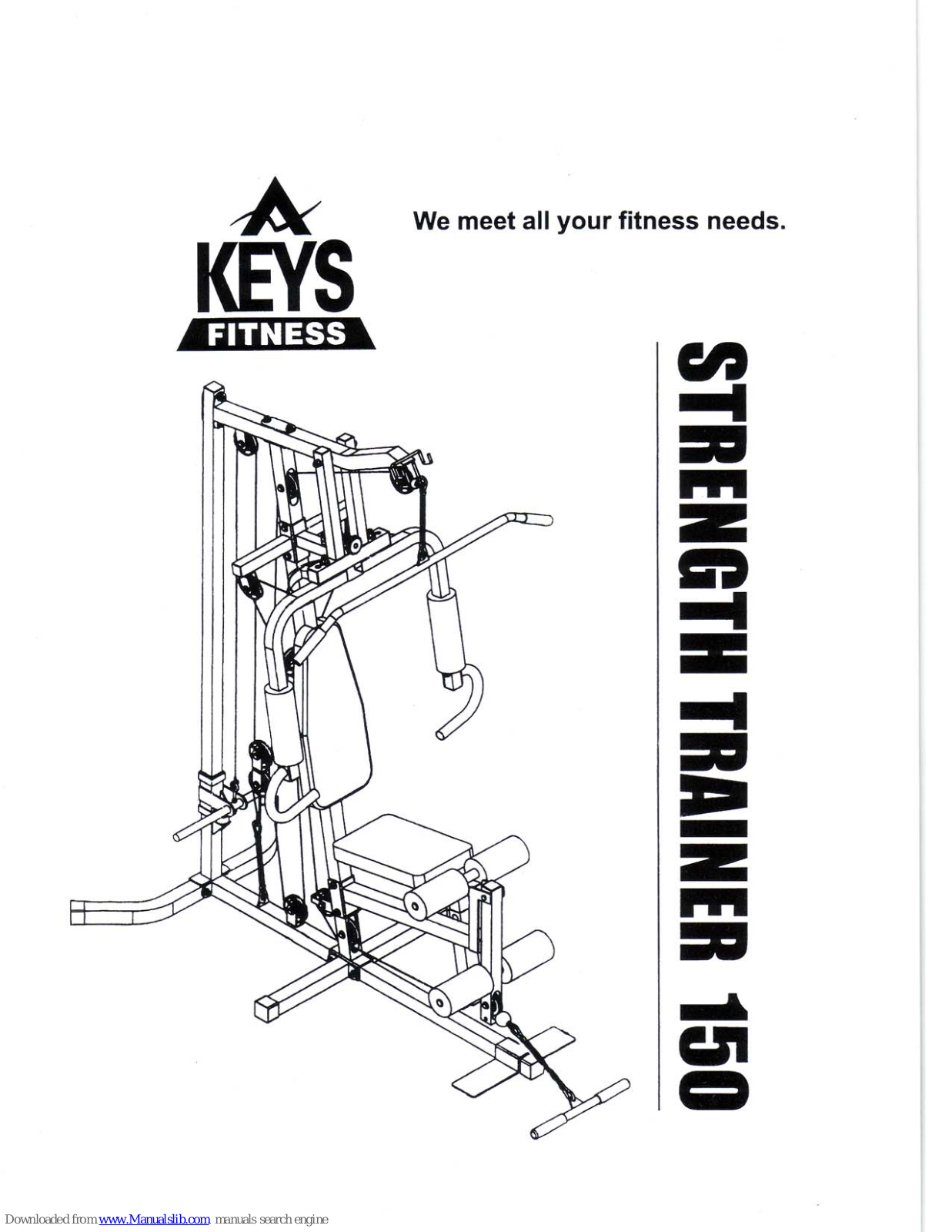 Keys Fitness Strenght Trainer 150 Owner's Manual