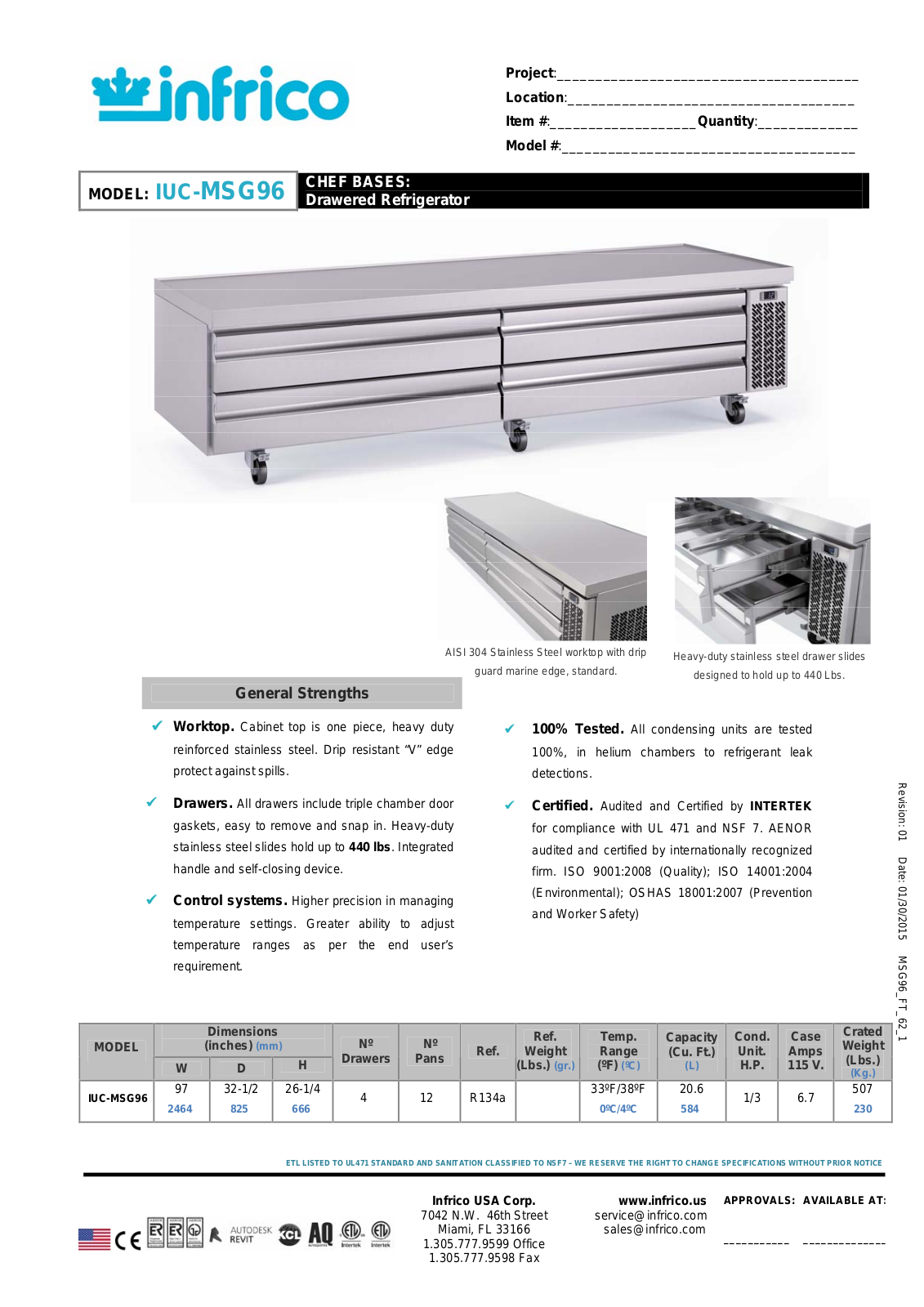 Infrico IUC-MSG96 User Manual