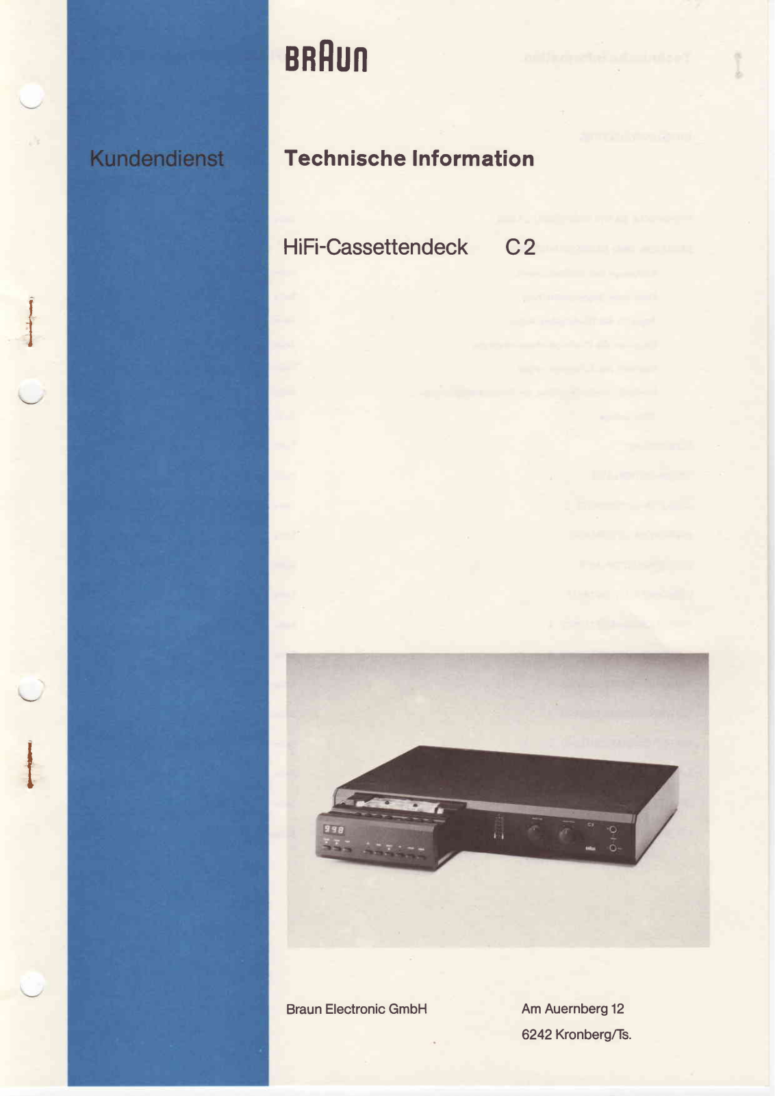 Braun C-2 Service Manual