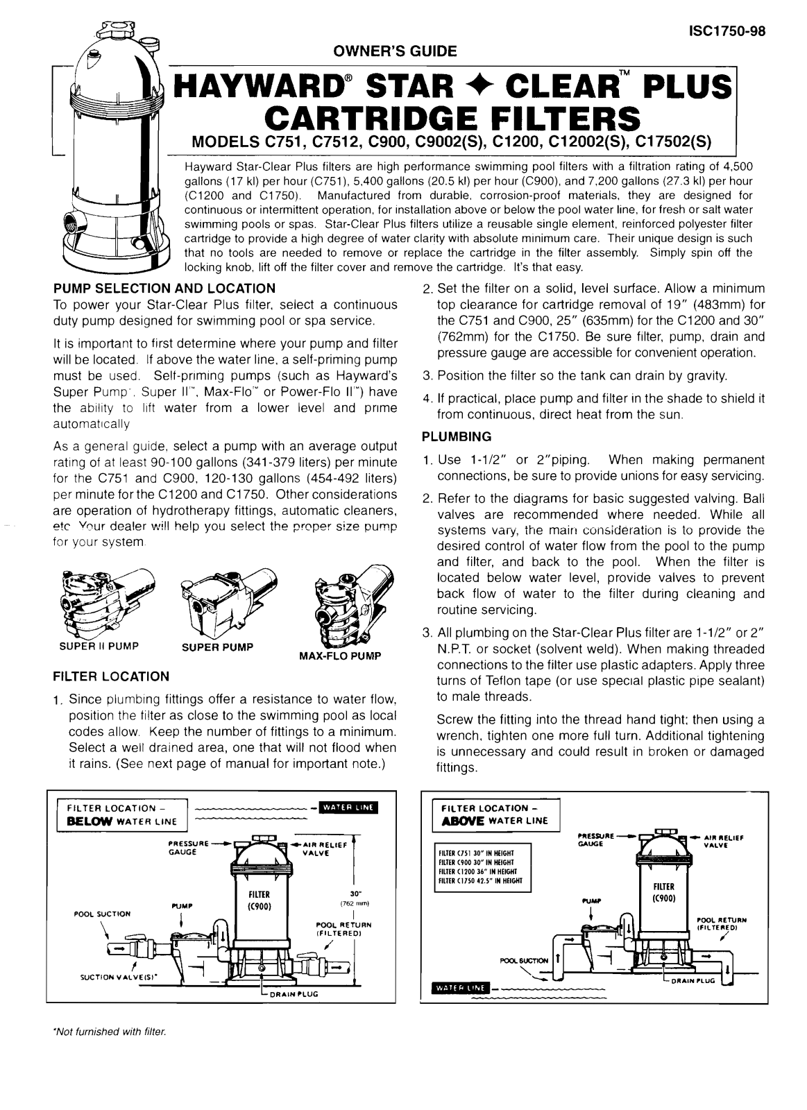 HAYWARD Star-Clear Plus User Manual