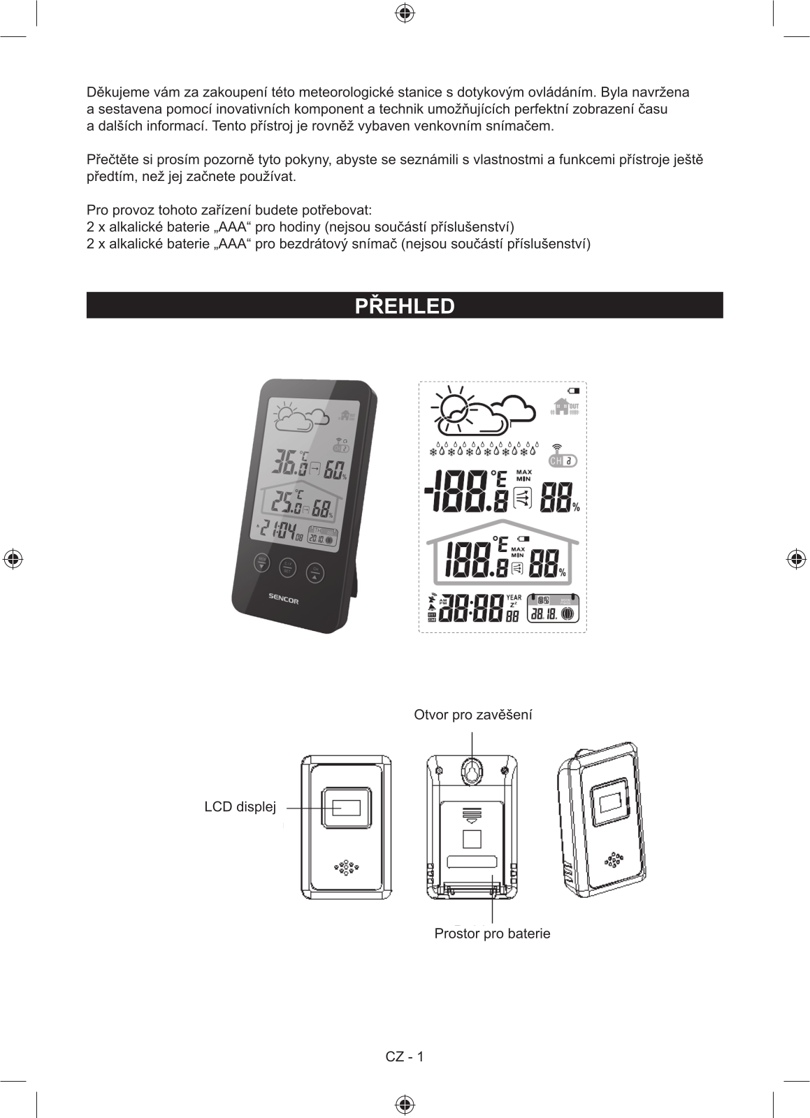 Sencor SWS 3000 User Manual