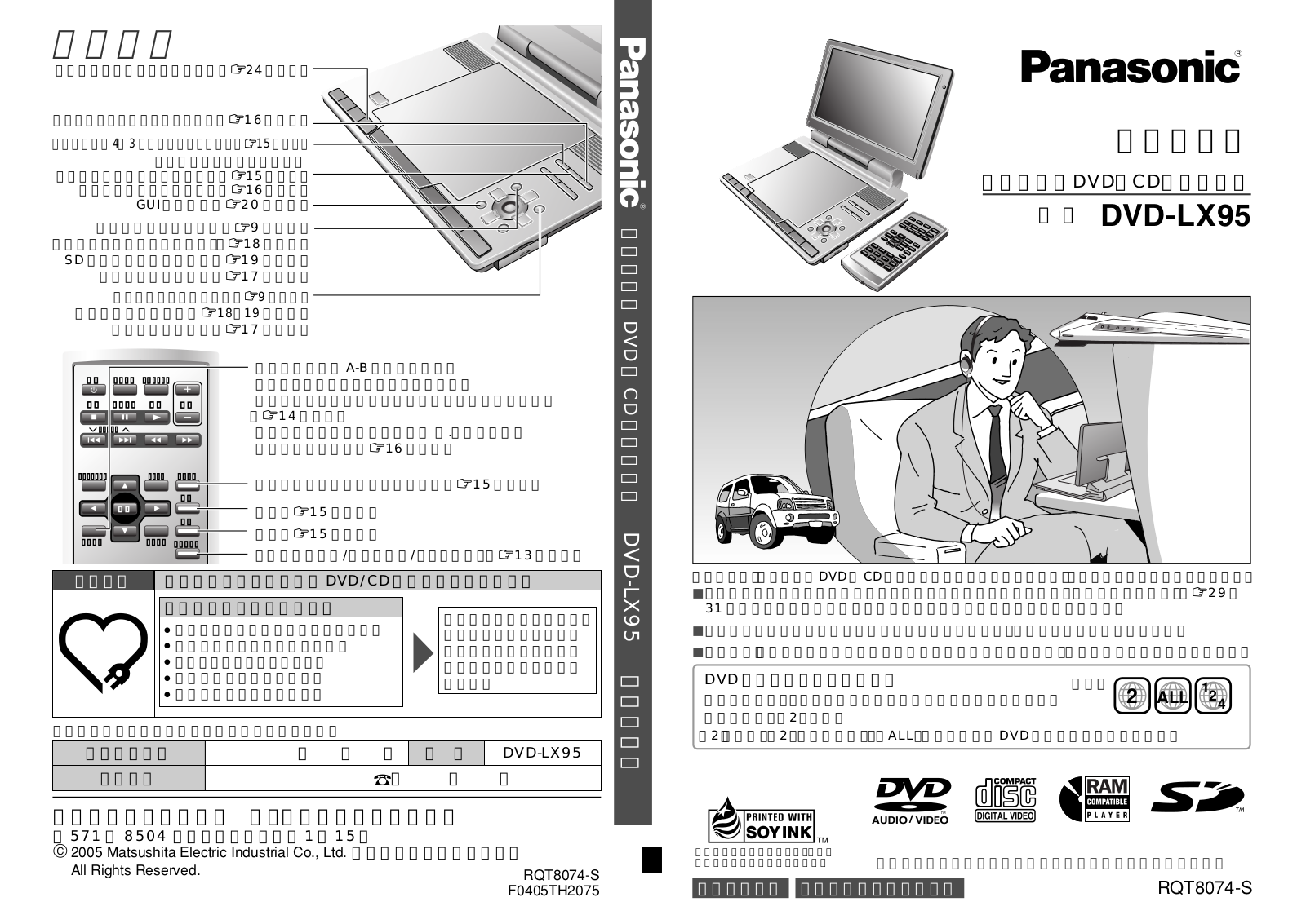 Panasonic DVD-LX95 User Manual