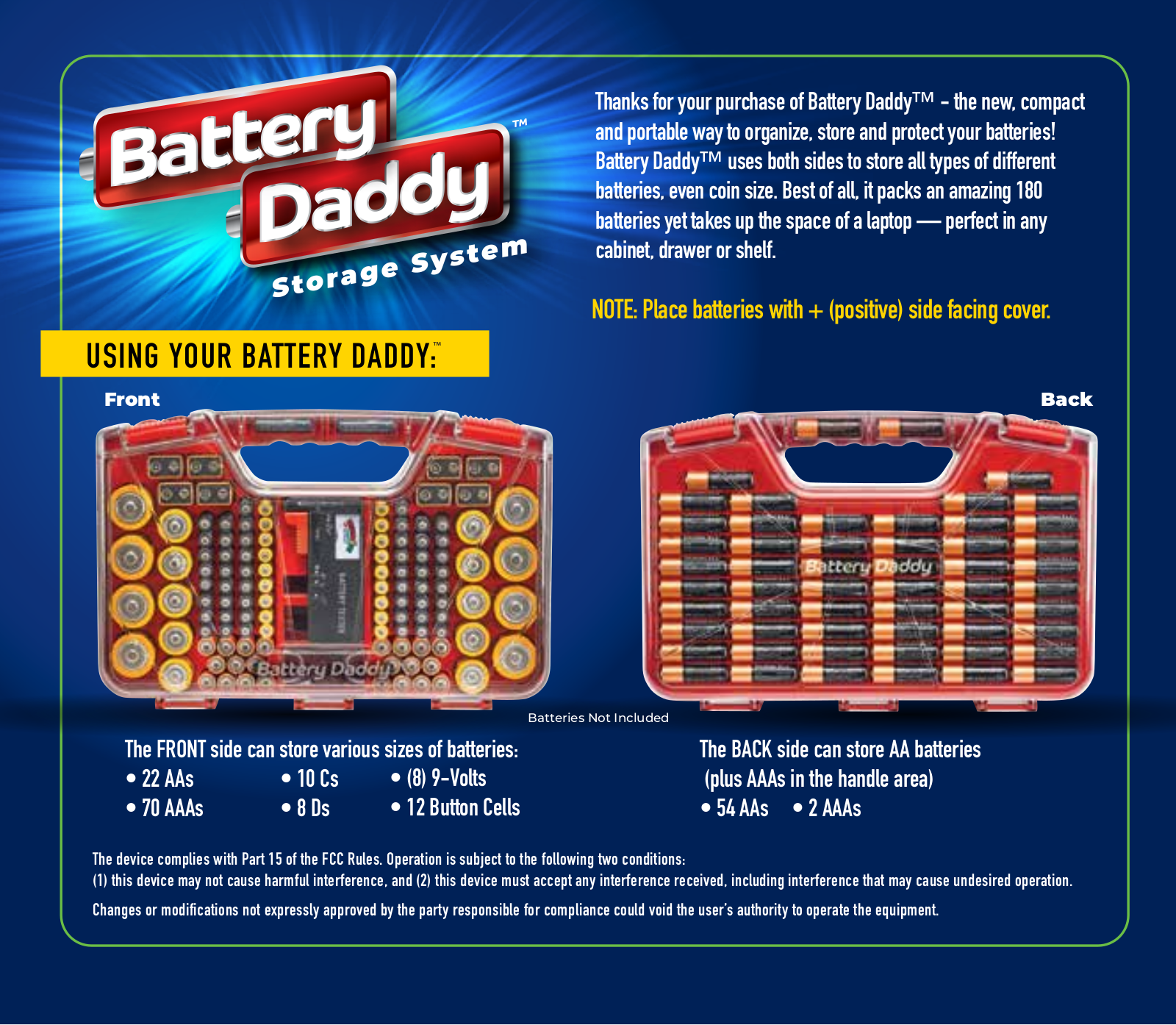 Battery Daddy Storage System User Manual