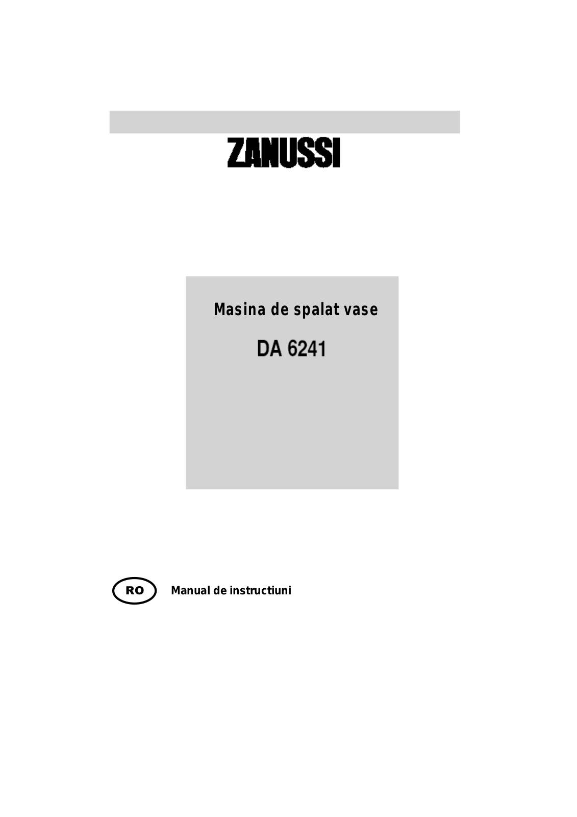 Zanussi DA6241 User Manual