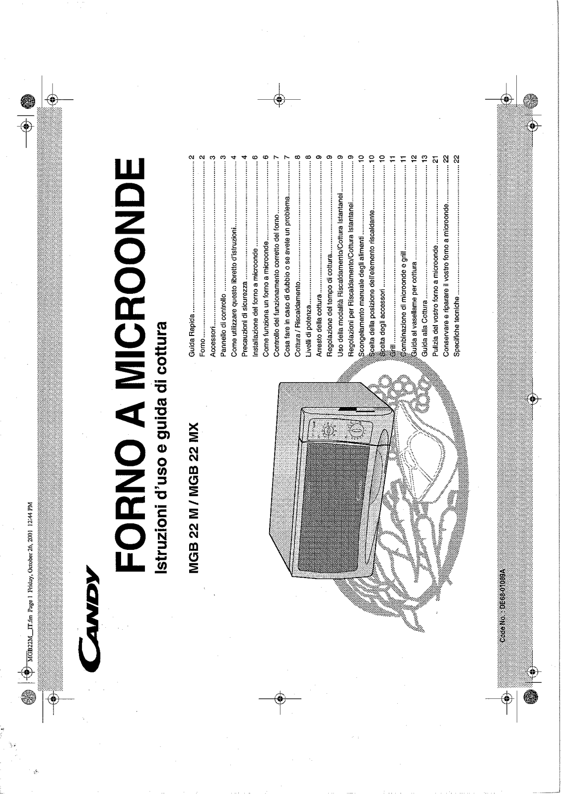 Candy FM MGB 22 MX User Manual