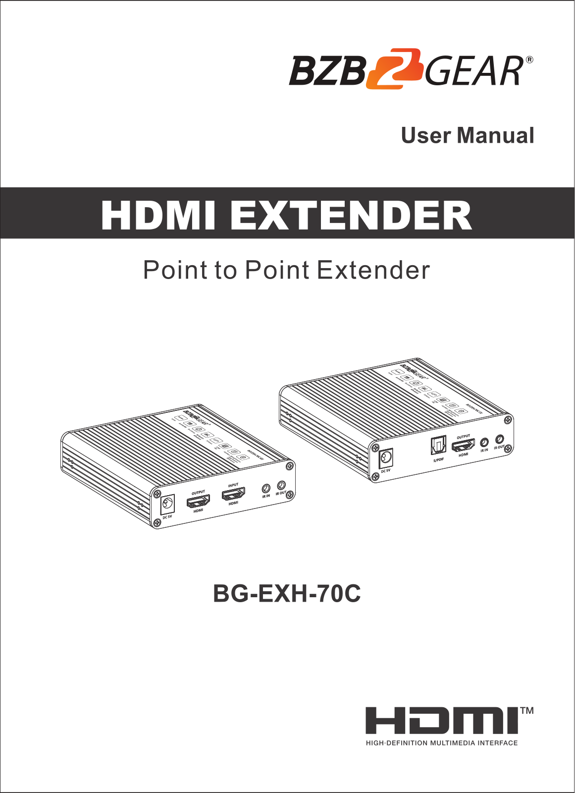 BZBGEAR BG-EXH-70C User guide - ManualMachine.com