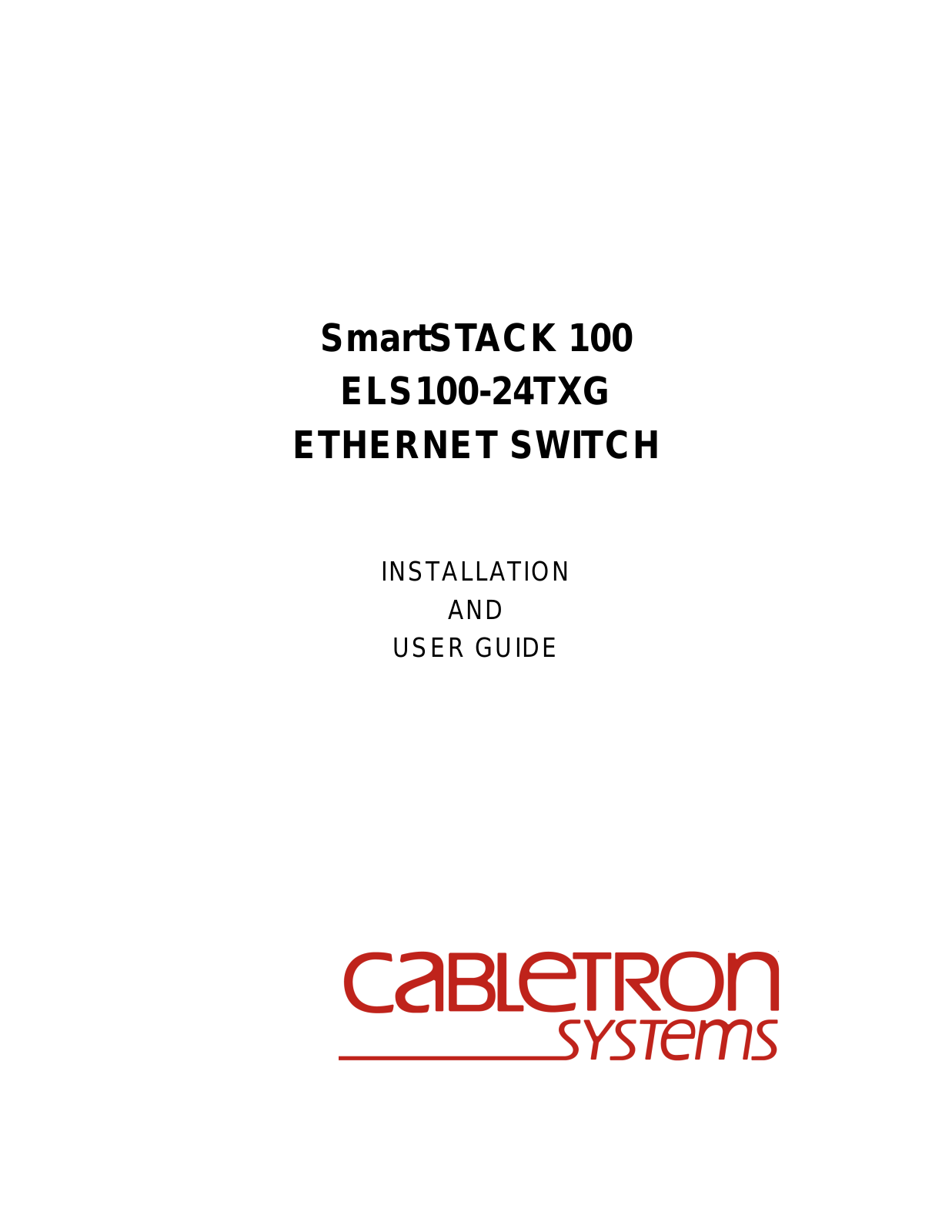 Cabletron Systems ELS100-24TXG User Manual