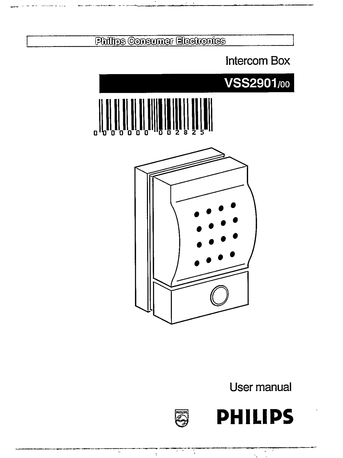 Philips VSS2901/00 User Manual