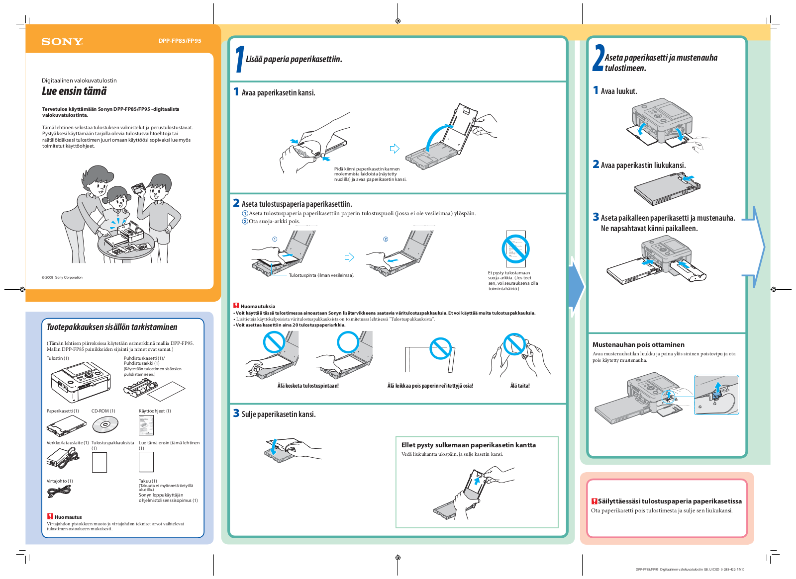 Sony DPP-FP85 User Manual