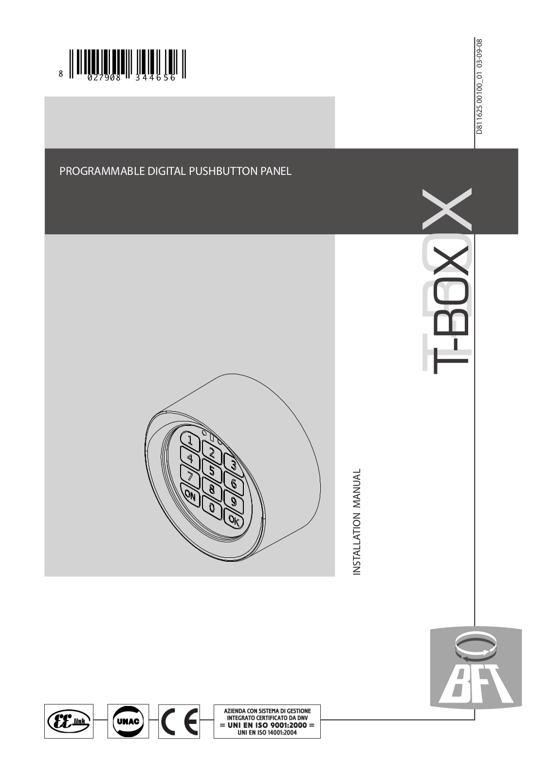 BFT T-BOX User Manual