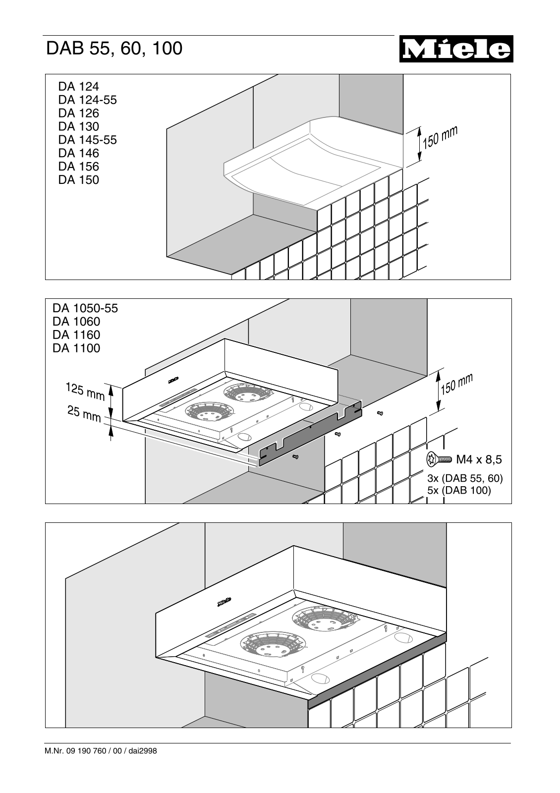 Miele DAS 100 User Manual