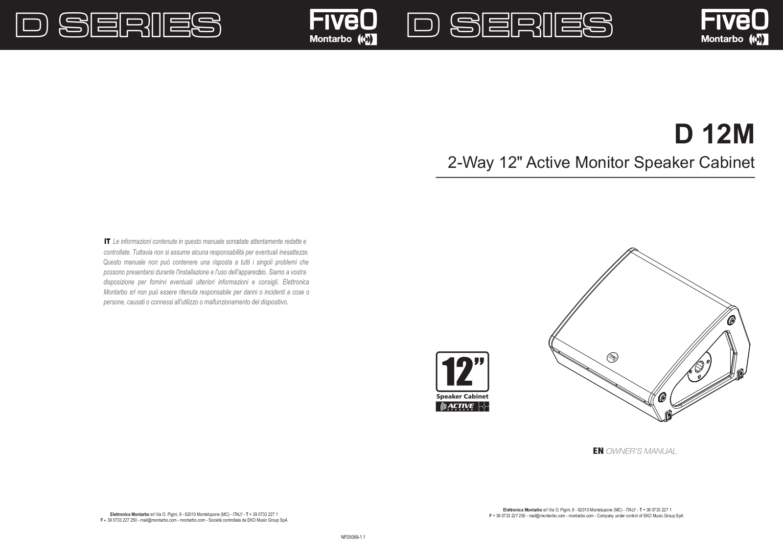FiveO D 12M User manual - ManualMachine.com