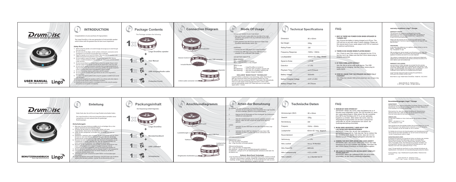 Lingo DrumDisk User manual - ManualMachine.com