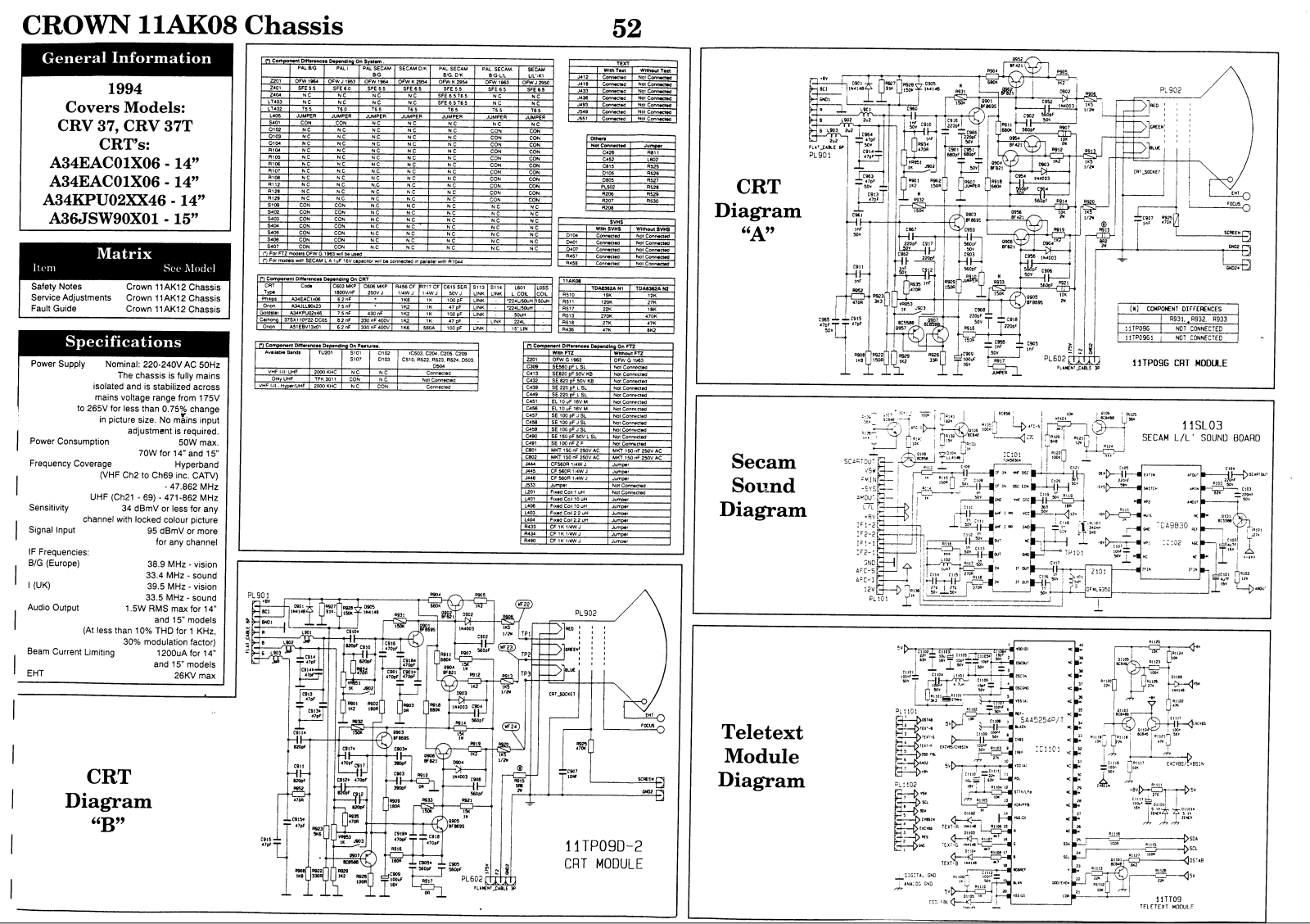 Crown 11-AK-08 Schematic