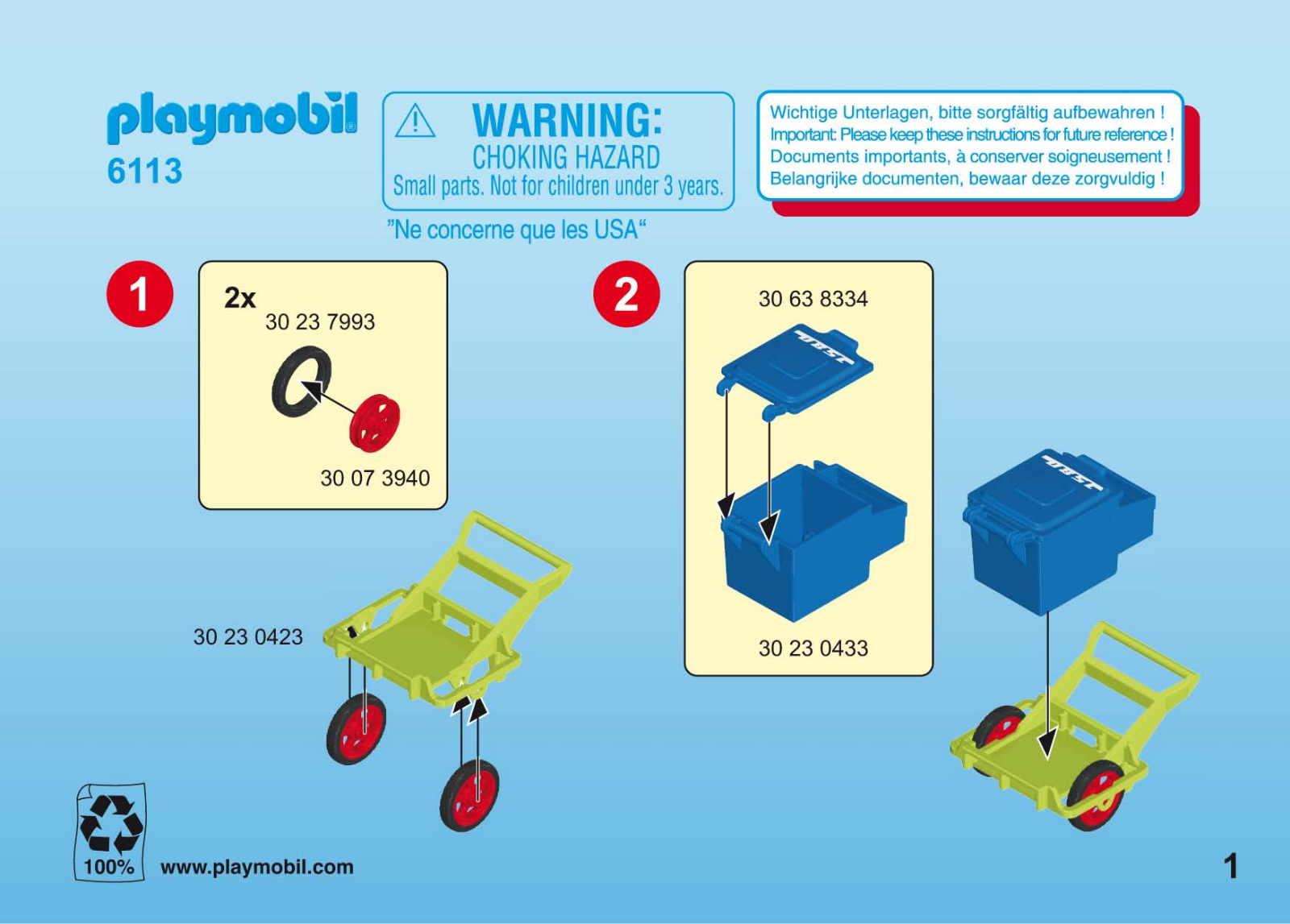 Playmobil 6113 Instructions