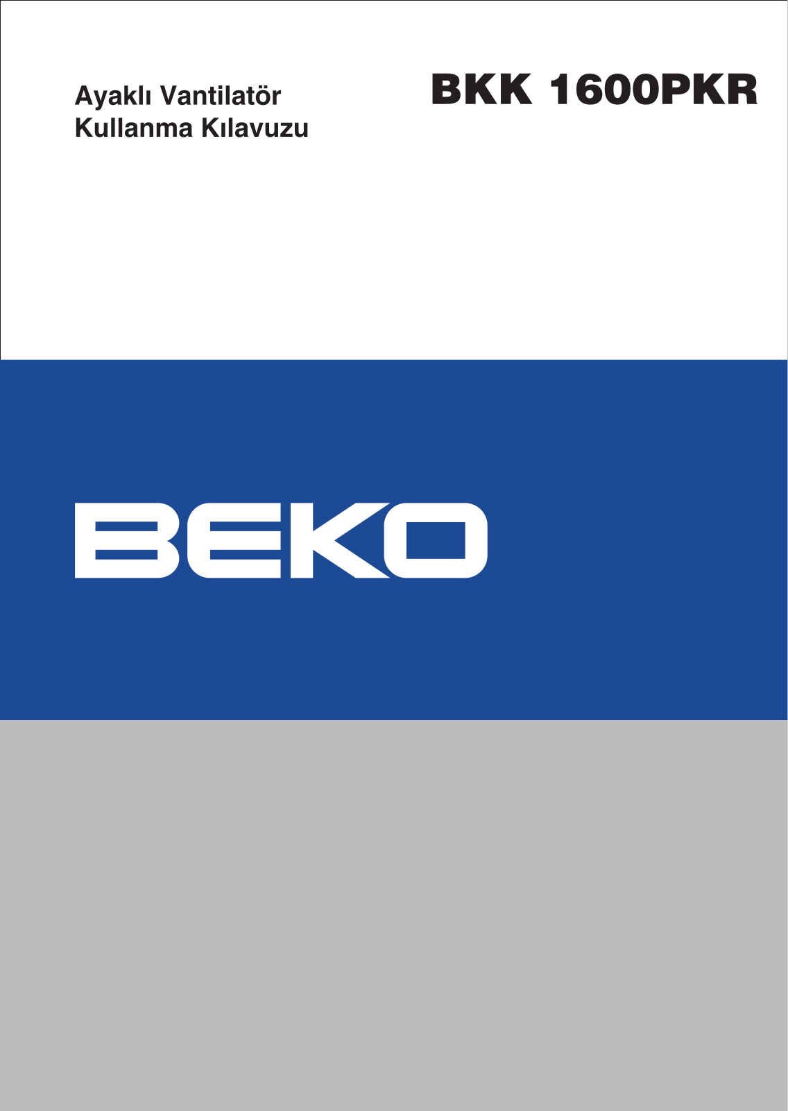 Beko BKK 1600PKR User Manual