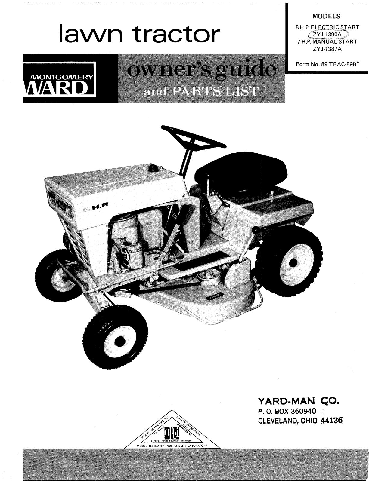 montgomery ward ZYJ1387A, ZYJ1390A owners Manual