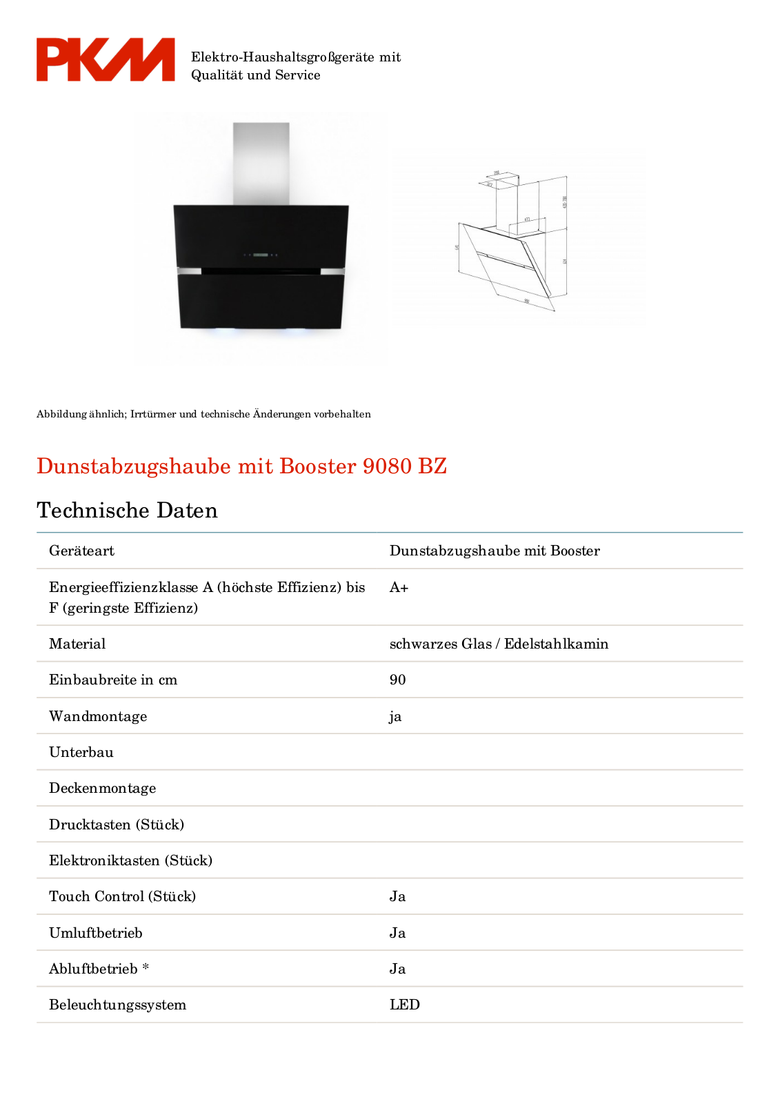 PKM 9080 BZ Service Manual