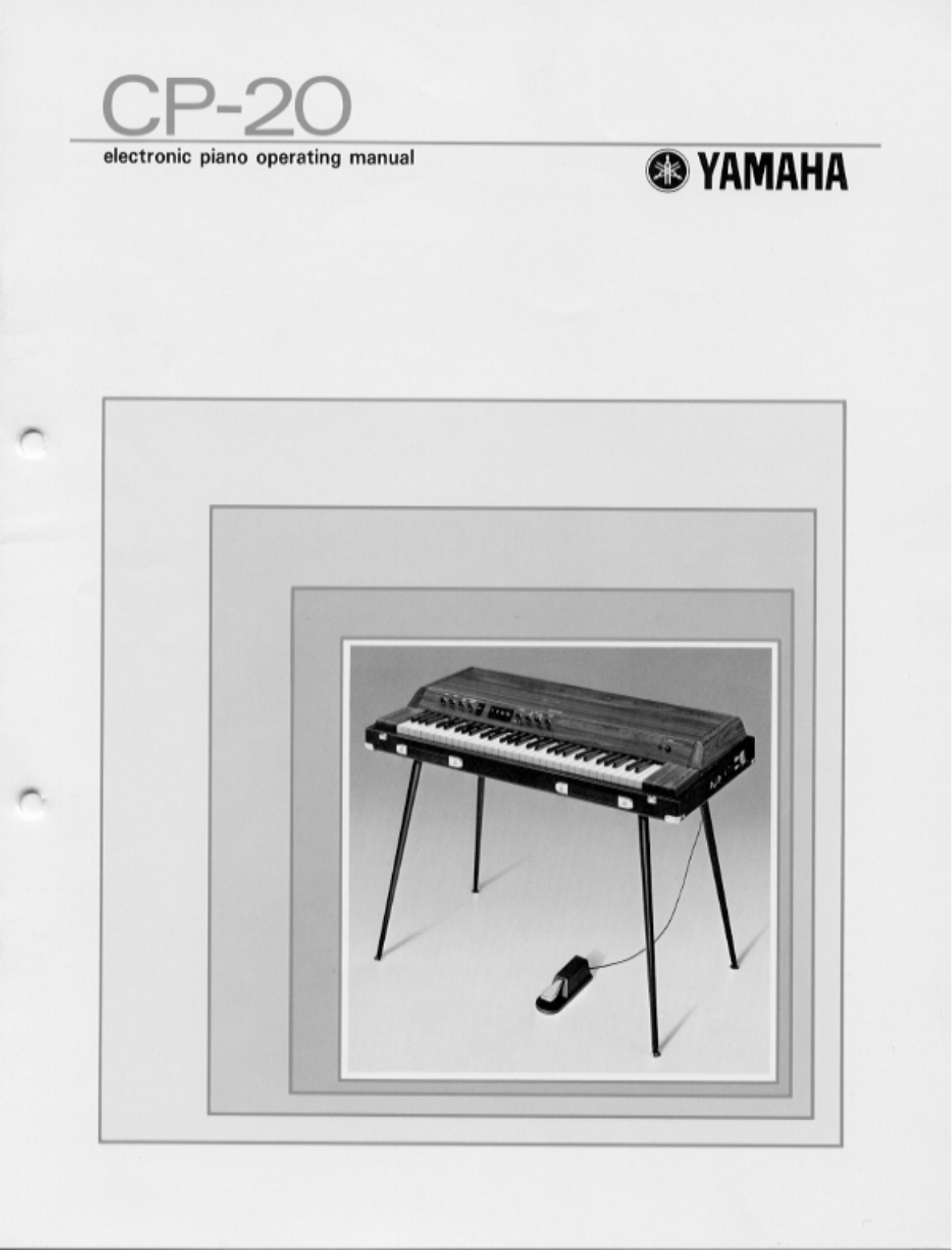 Yamaha CP20E User Manual