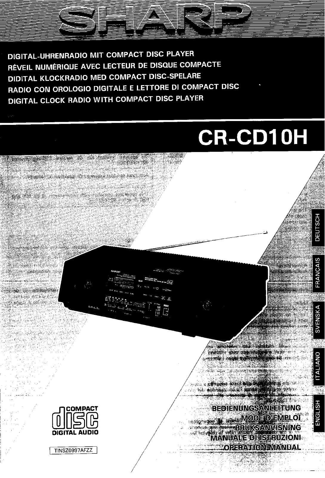 Sharp CR-CD10H User Manual