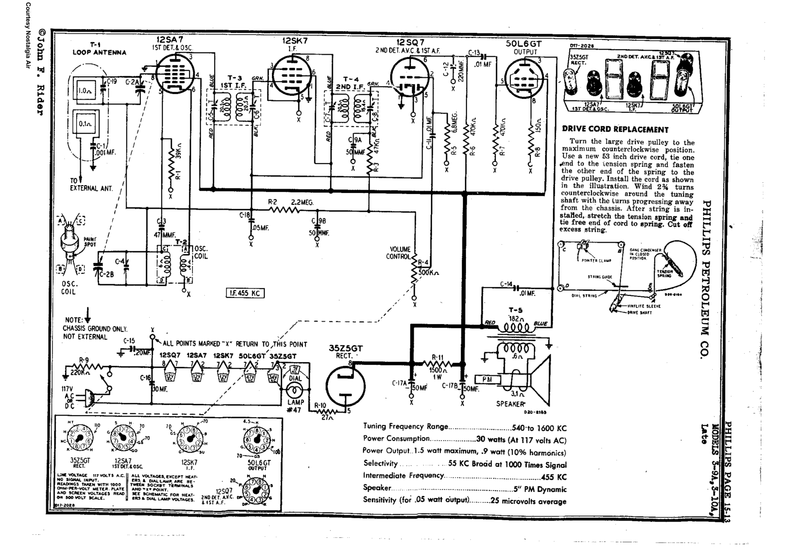 Phillips 3 9a, 3 10a schematic - ManualMachine.com