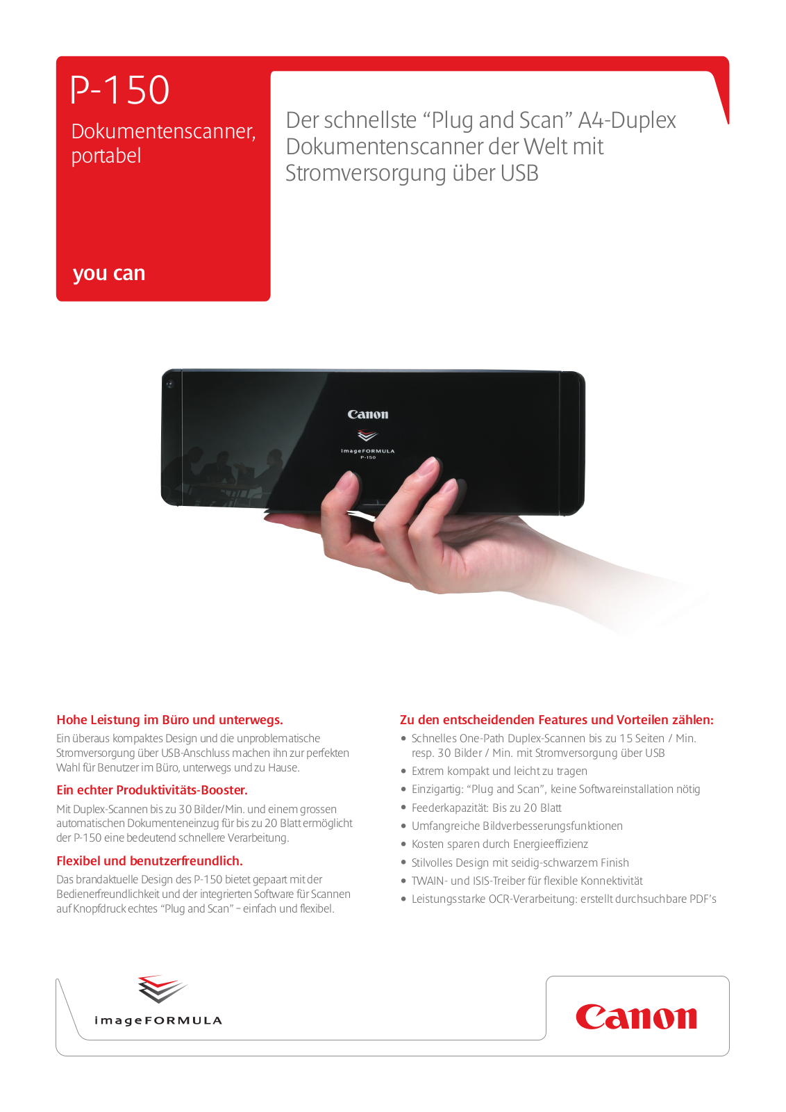 Canon P-150 BROCHURE