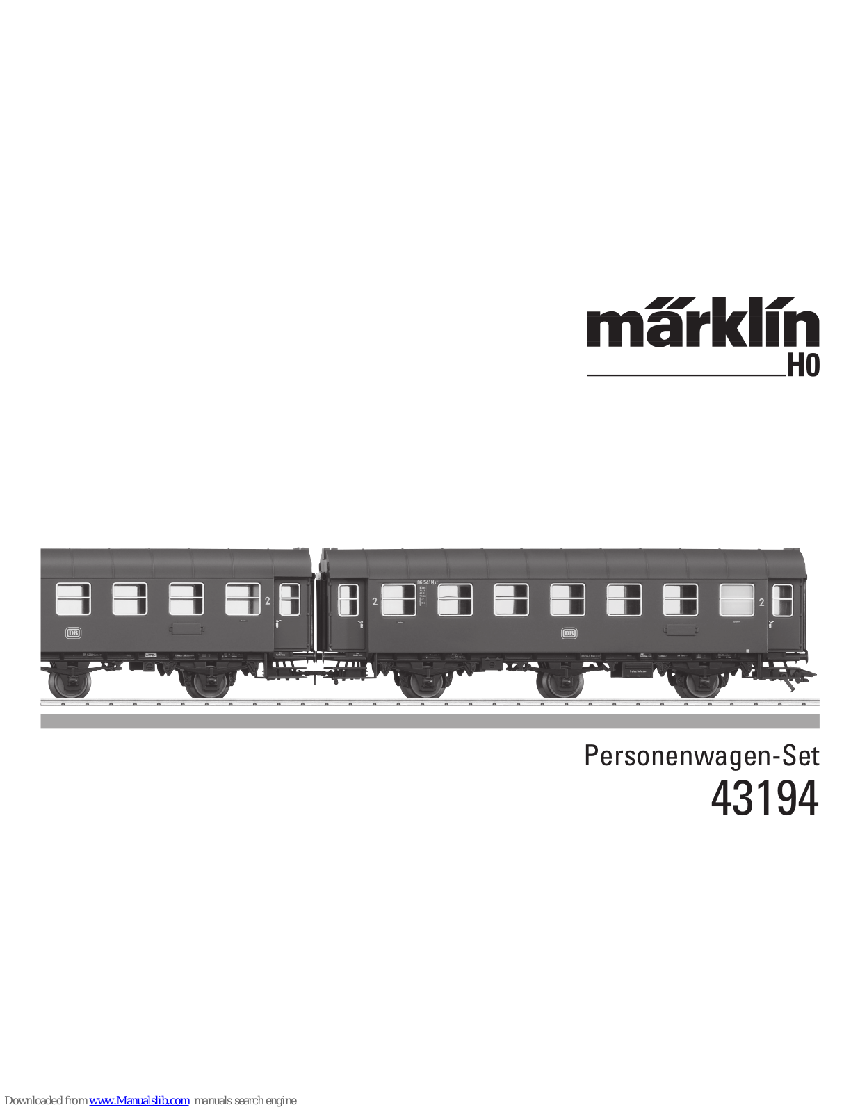 marklin 43194 User Manual - ManualMachine.com