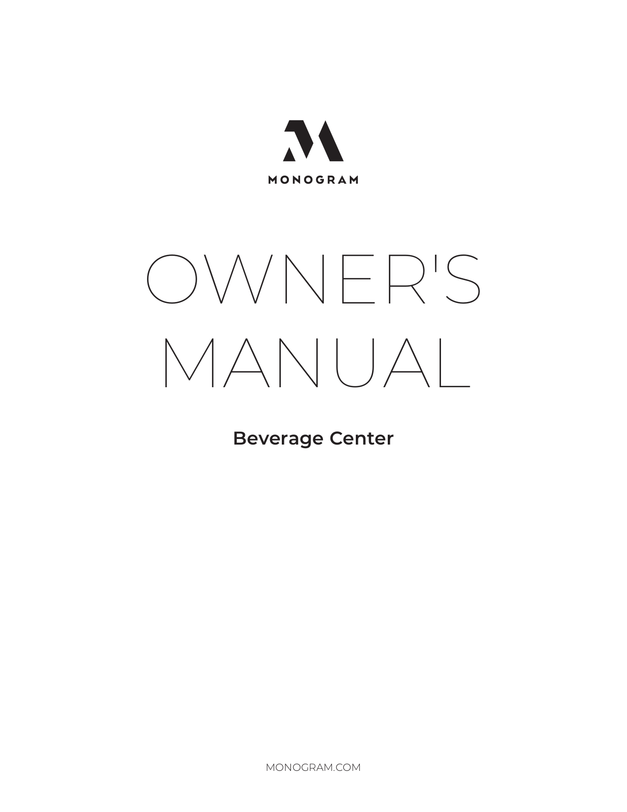 Monogram ZDBR240NBS User Manual