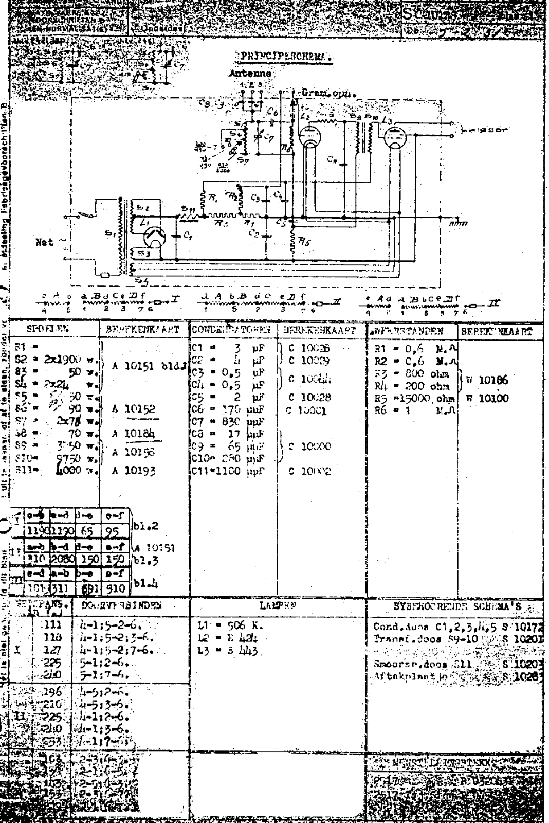 Philips 2523 Schematic