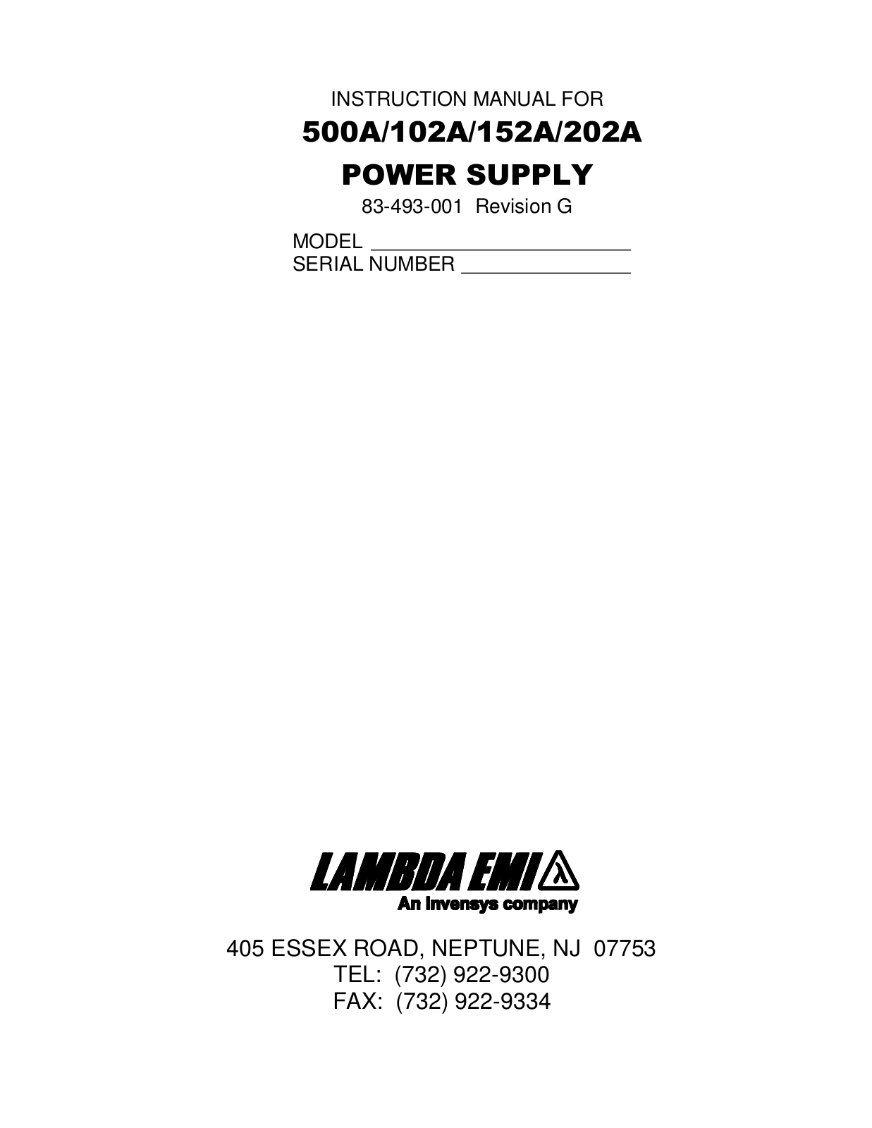 Fluke NJ 07753 User Manual