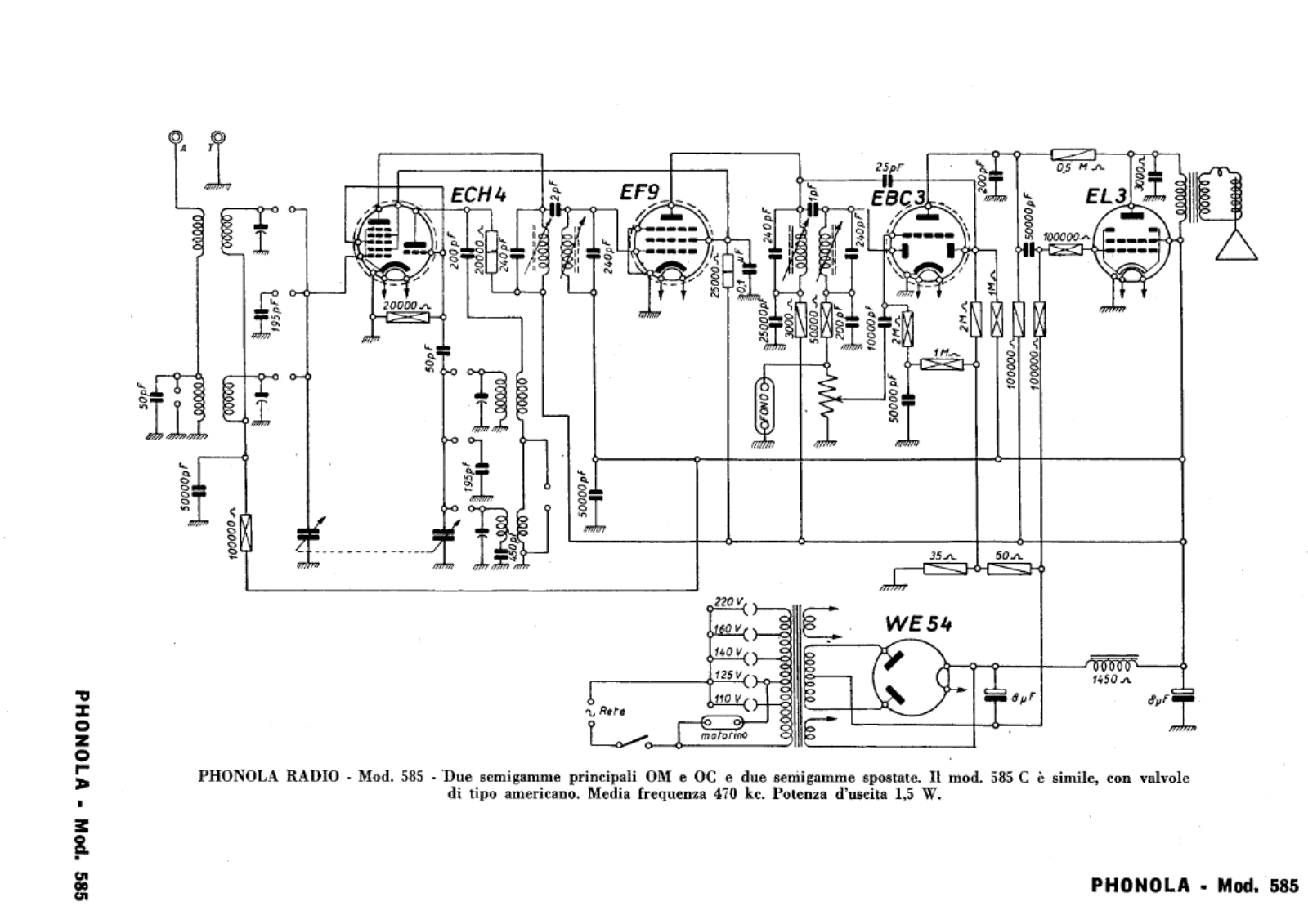 Phonola 585 3 schematic - ManualMachine.com