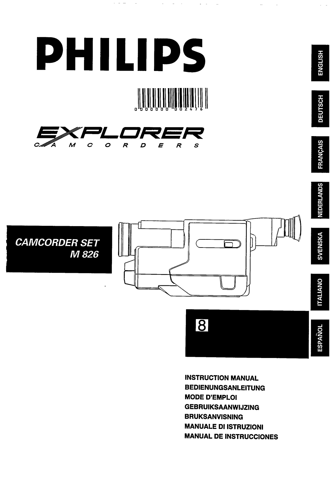 Philips M826/21, M826 User Manual