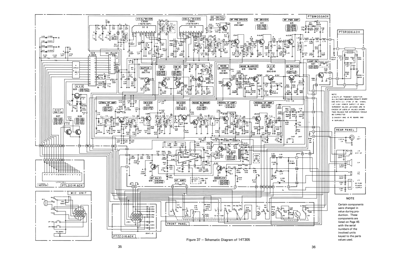 RCA 14t305 Schematic