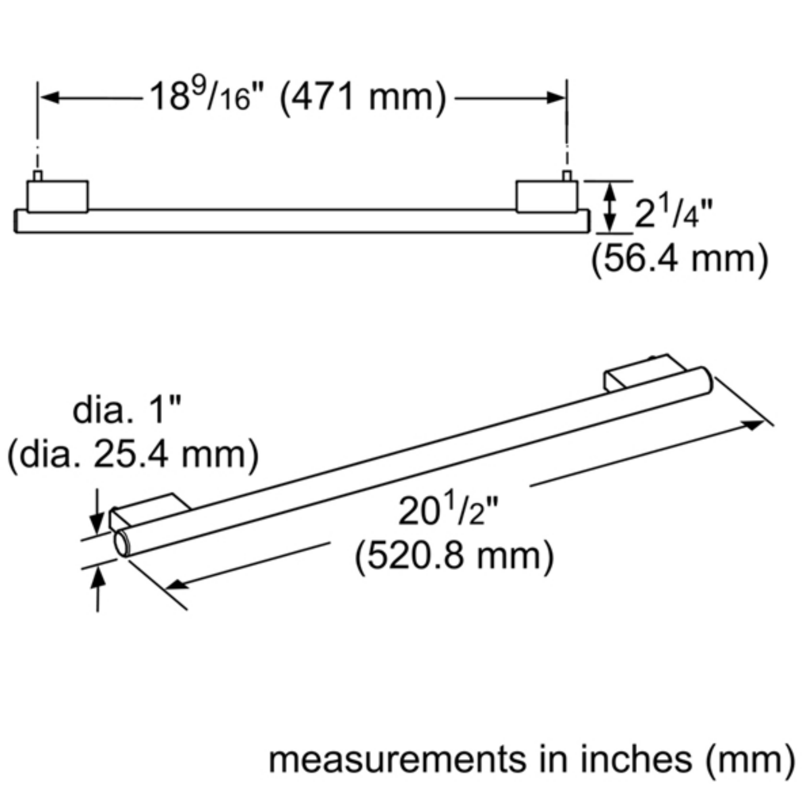 Thermador MS20HNDL20 Technical Drawing