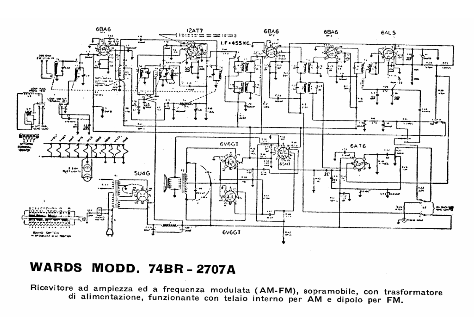 Wards 74br 2707a schematic