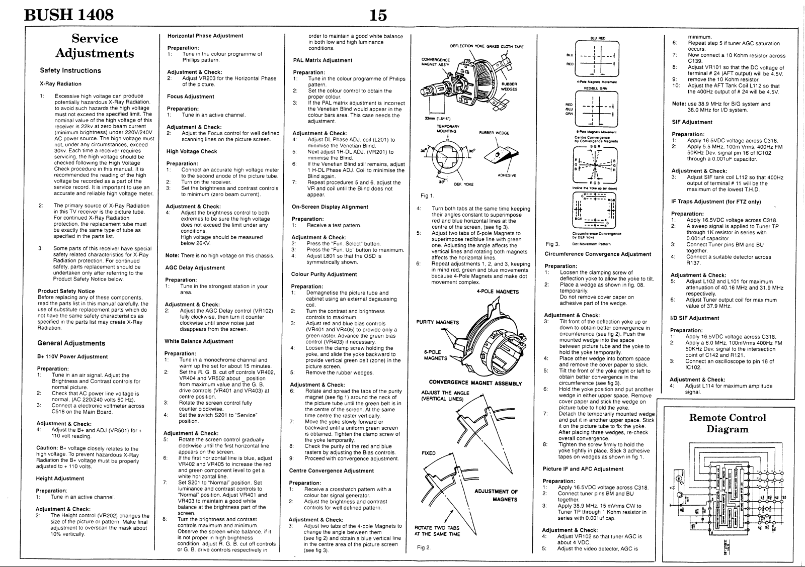 bush 1408 Service Adjustments