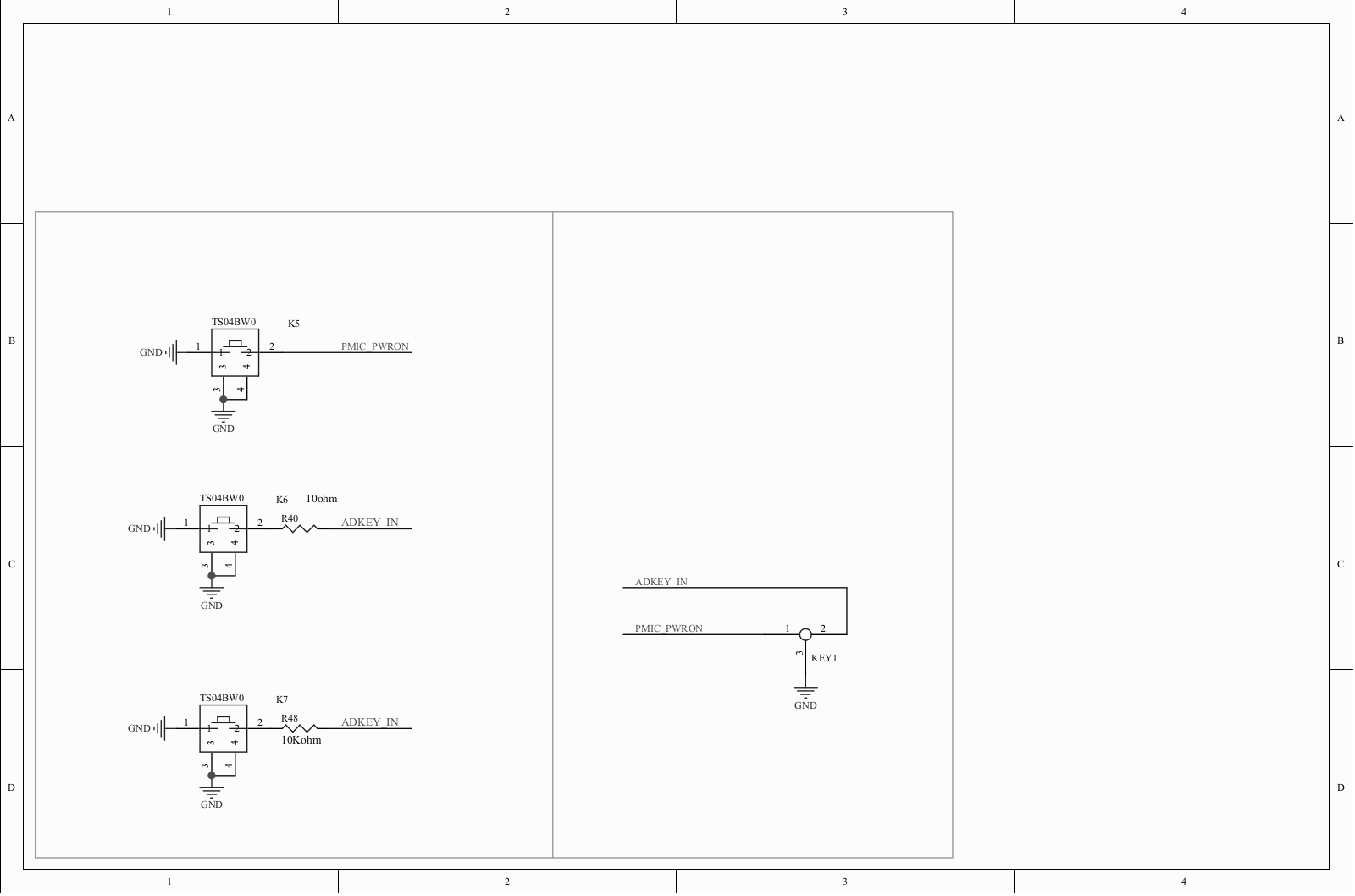 Prestigio PMP7280 Button schematic diagram