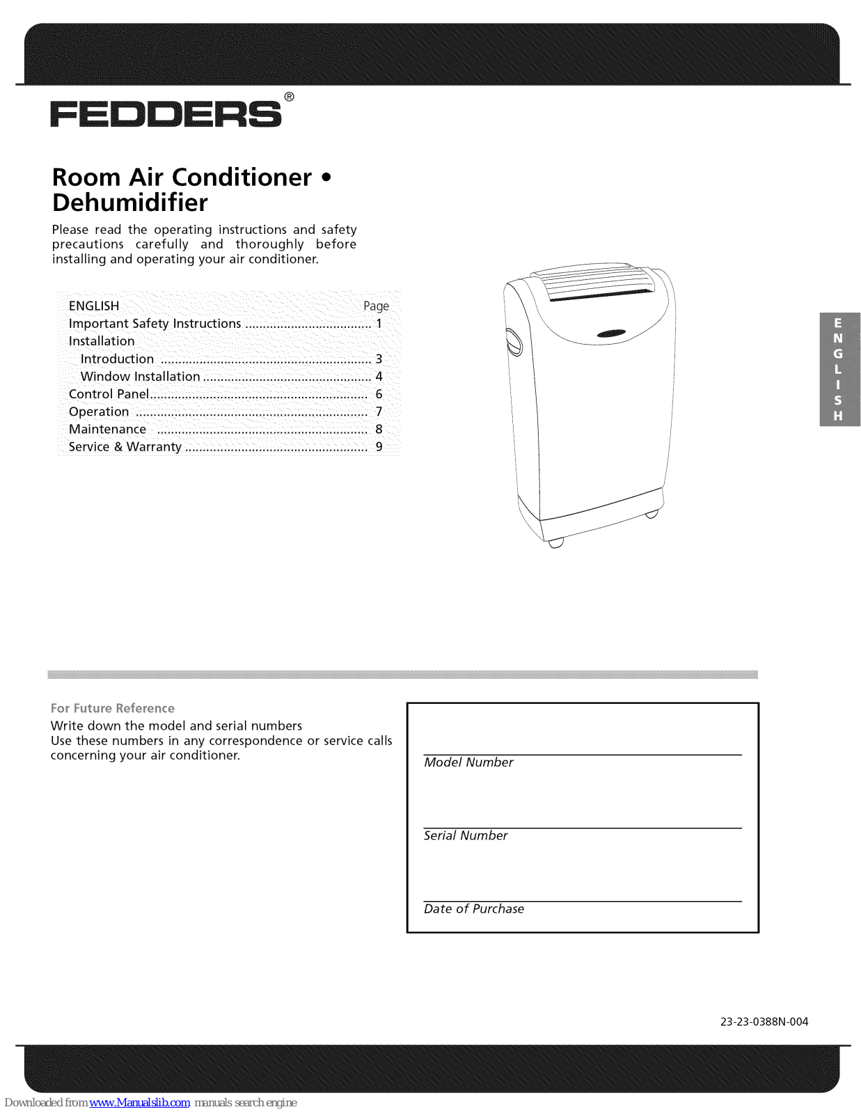 Fedders A6P09D2COM User Manual - ManualMachine.com