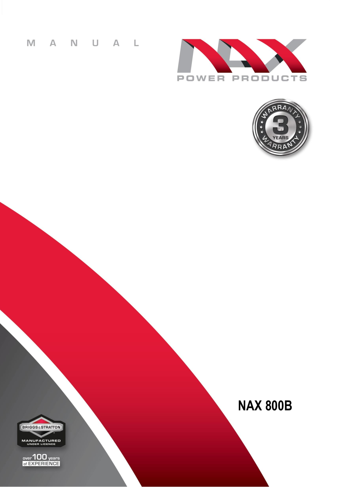 NAX 800B Briggs&Stratton User guide - ManualMachine.com