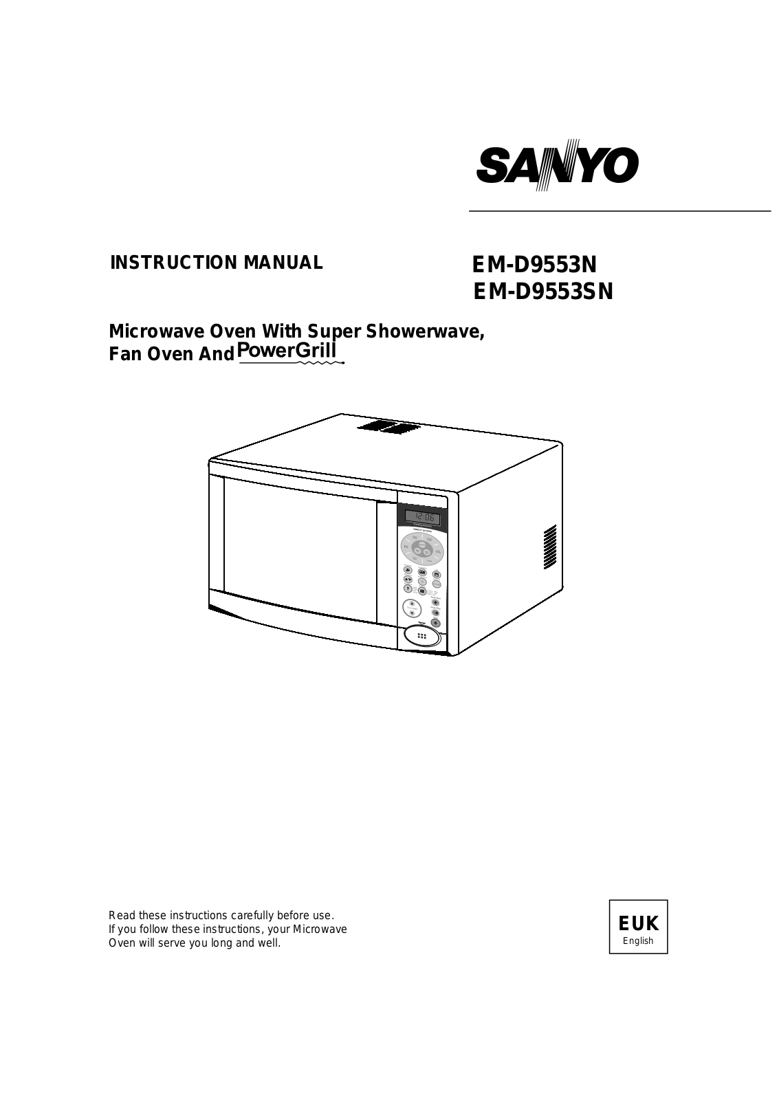 Sanyo EM-D9553N, EM-D9553SN Instruction Manual