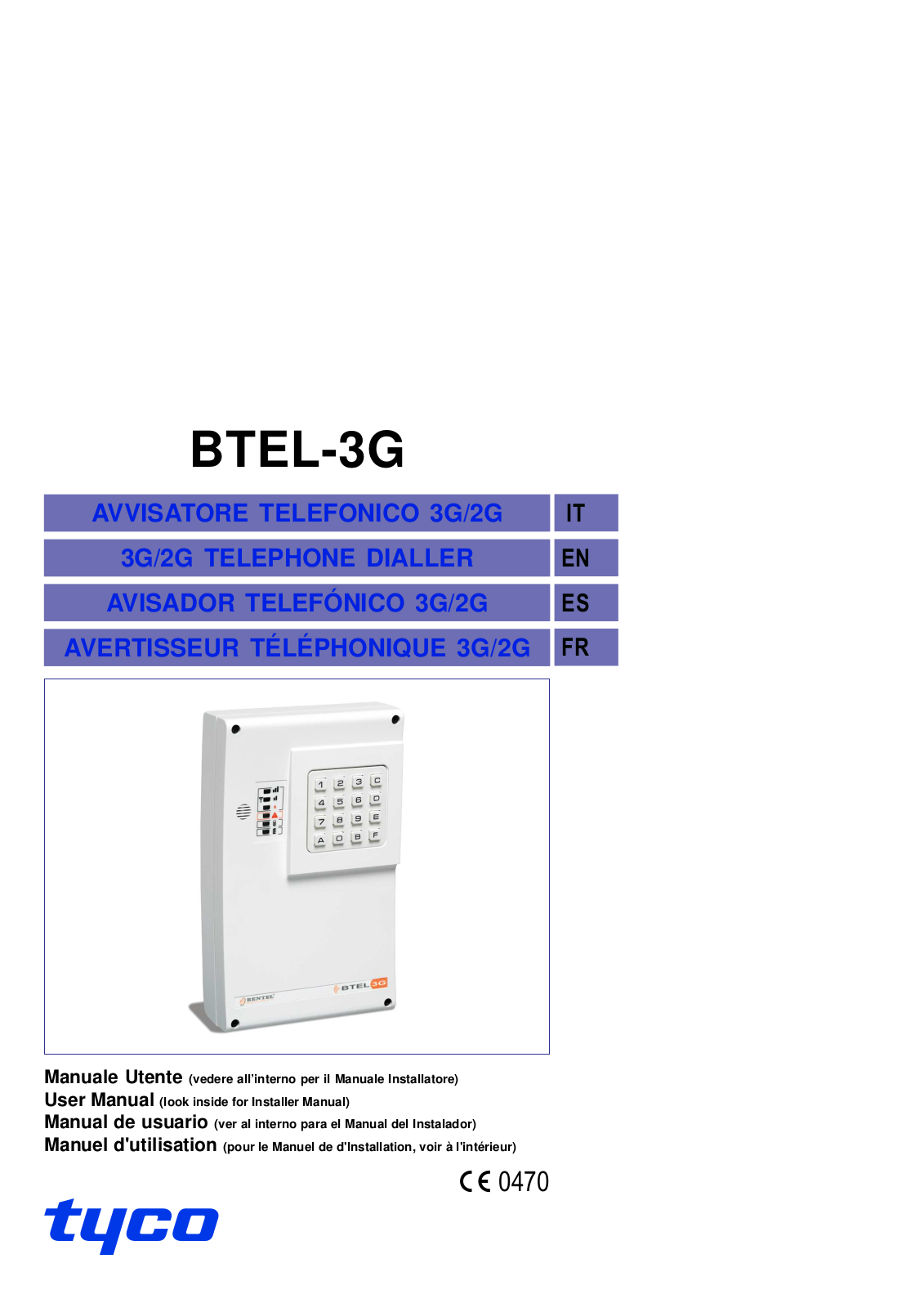 Tyco BTEL-3G User Manual