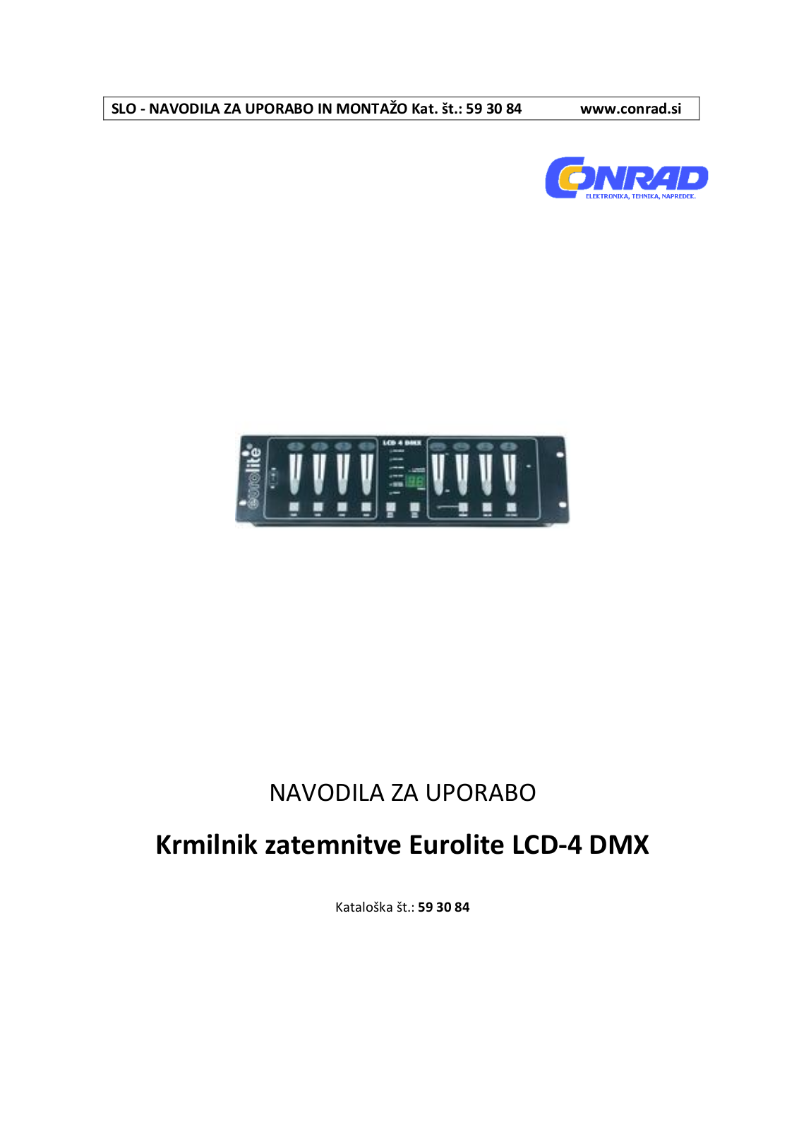 Eurolite LCD-4 User manual