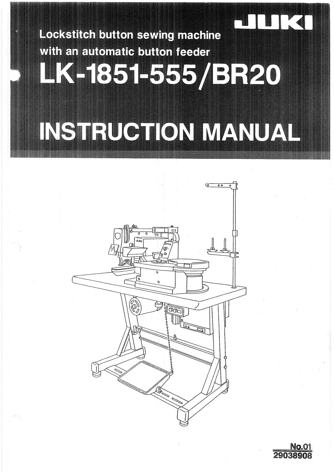 juki BR-20 LK-1851-555 INSTRUCTION MANUAL - ManualMachine.com