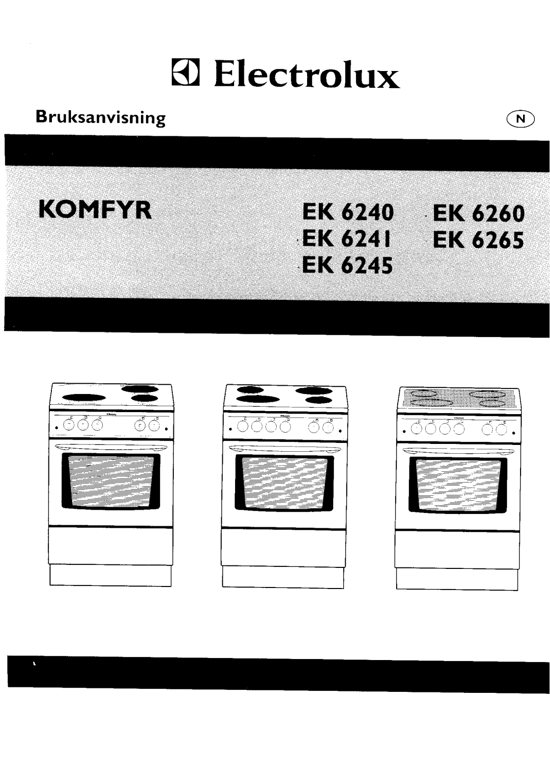 Electrolux EK6260, EK6241 User Manual