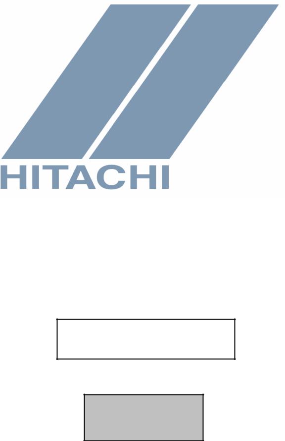 Hitachi AN032404-1 User's Guide