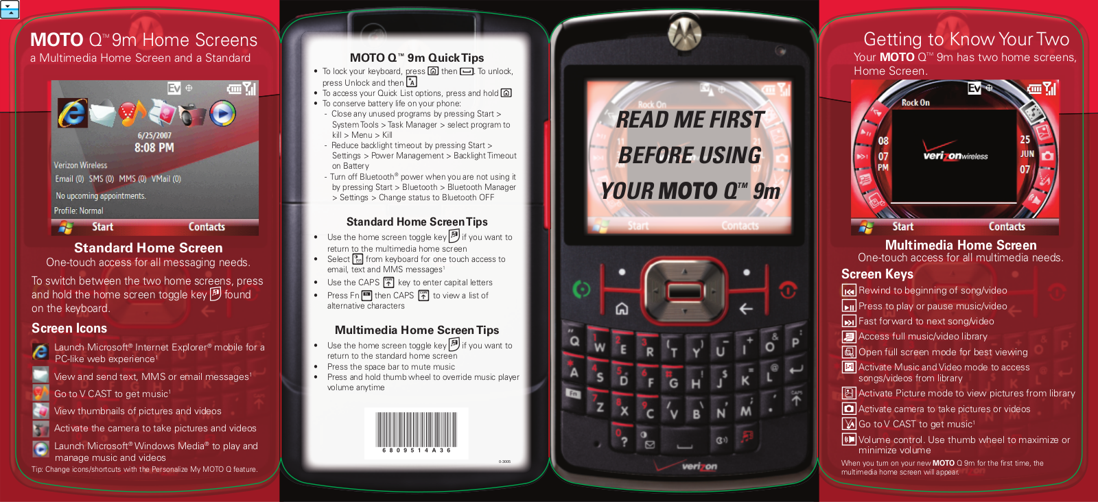 Motorola 9M User Manual