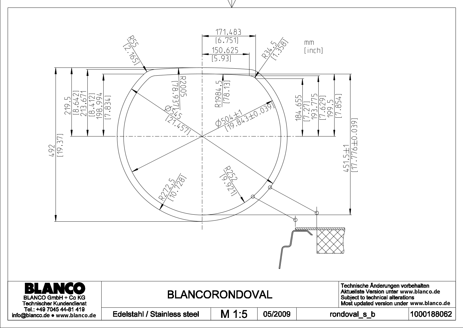 Blanco Rondoval User Manual