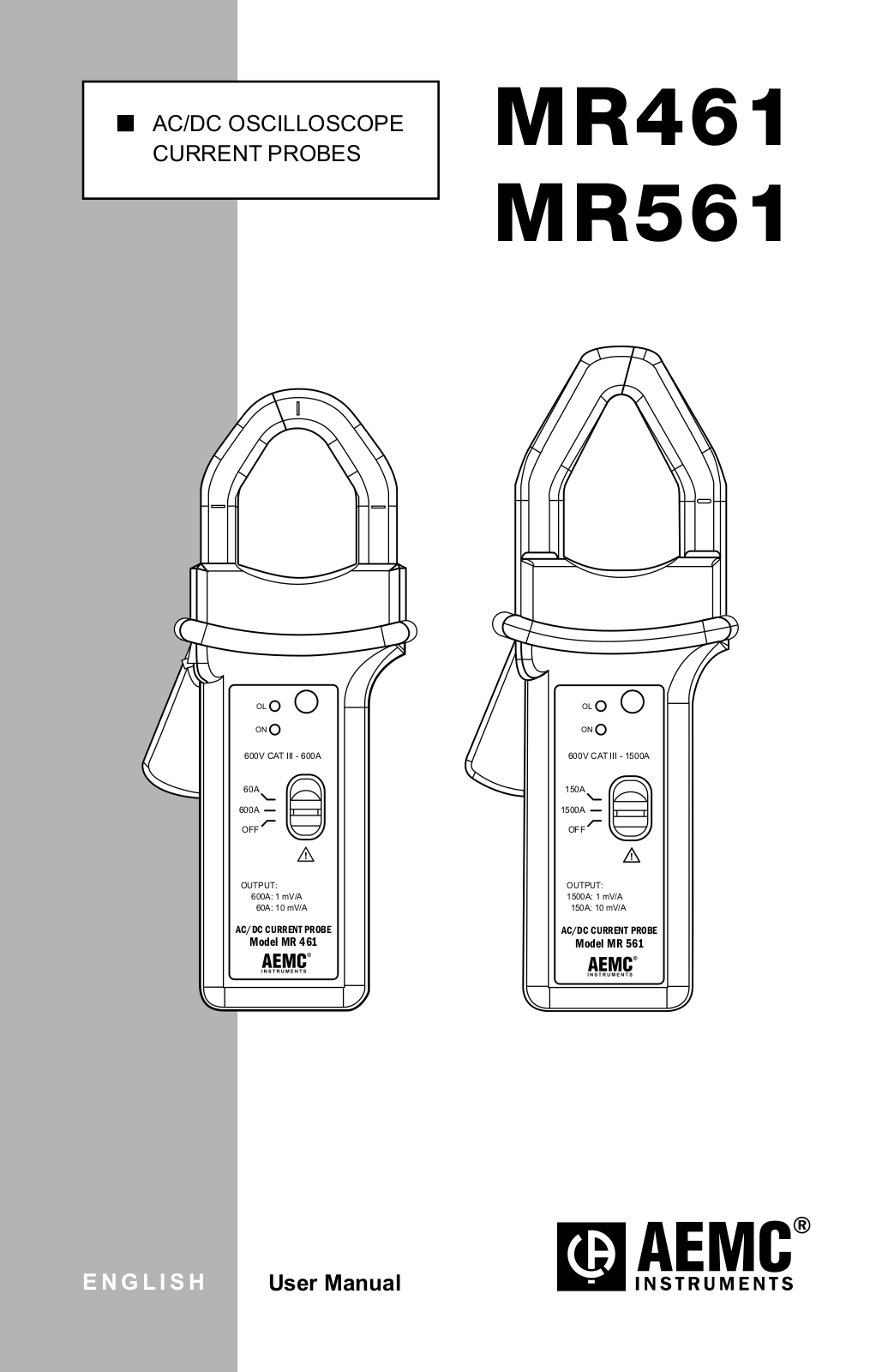 AEMC MR461, MR561 Operating Manual