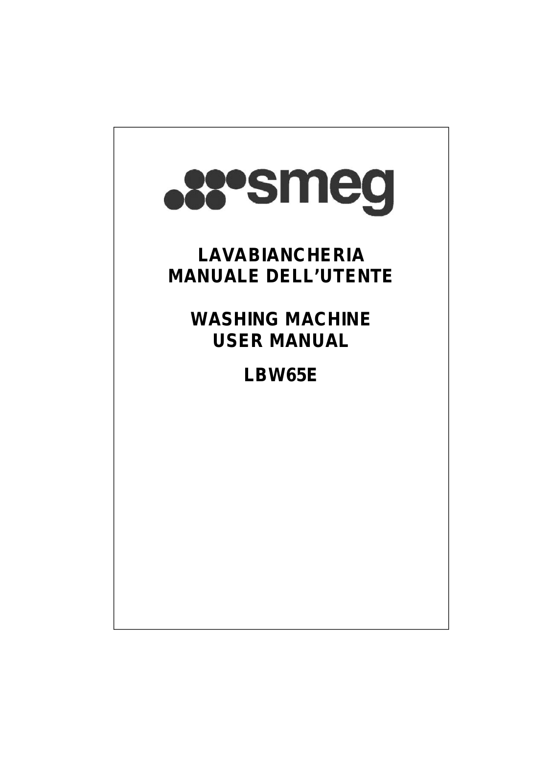 Smeg LBW65E User Manual